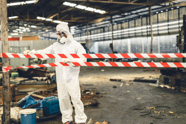 Professional Hoarding Cleanup technician working in Lanoka Harbor, NJ